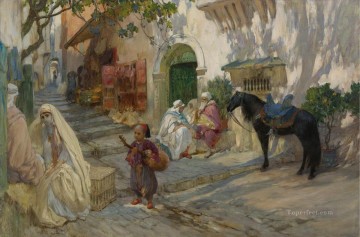 アルジェリアの街並み フレデリック・アーサー・ブリッジマン フレデリック・アーサー・ブリッジマン アラブ人 Oil Paintings